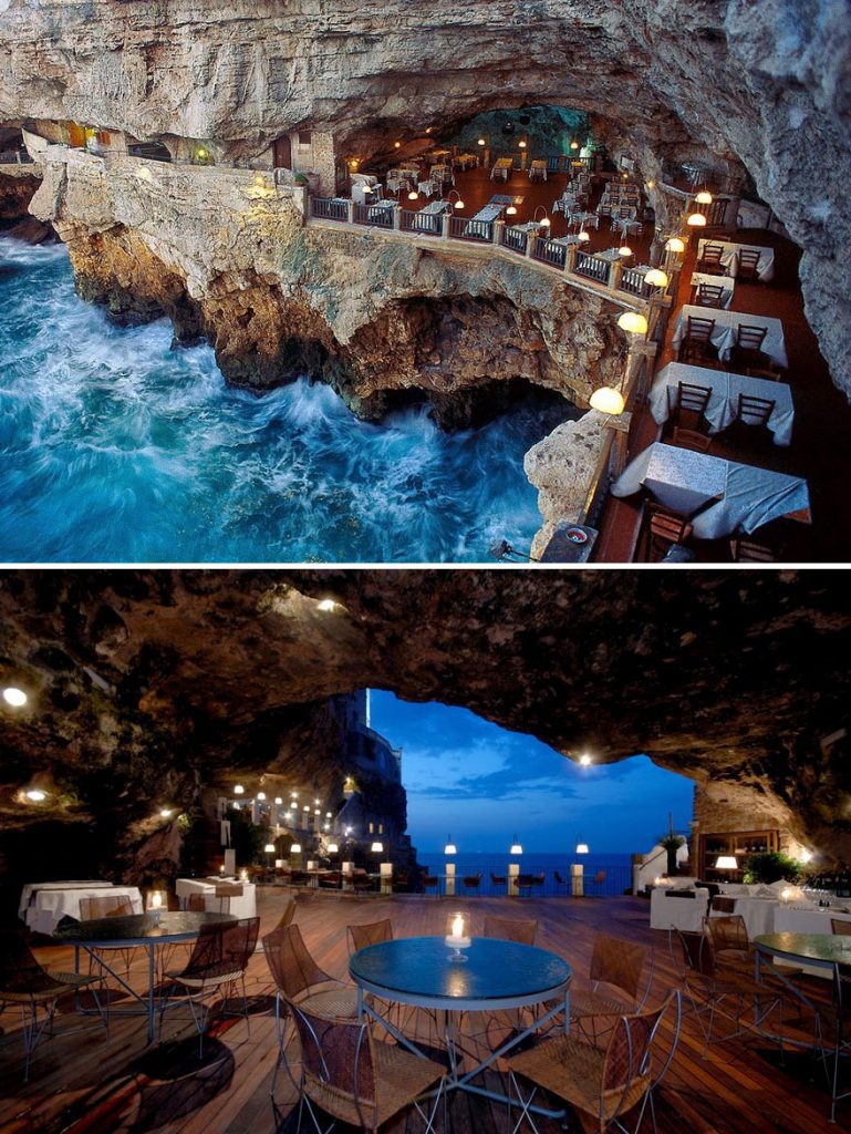 Cena en la Cueva Ristorante Grotta Palazzese Puglia Italia 2 769x1024 - Los 15 Restaurantes más increíbles del mundo
