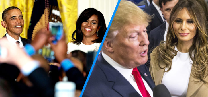13 obama vs trump - El Amor de "Los Obama" VS "Los Trump" #SanValentin