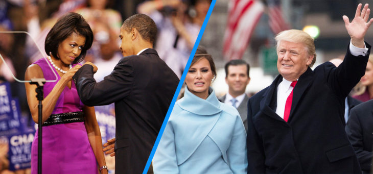 3 obama vs trump - El Amor de "Los Obama" VS "Los Trump" #SanValentin
