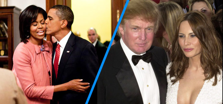 5 obama vs trump - El Amor de "Los Obama" VS "Los Trump" #SanValentin