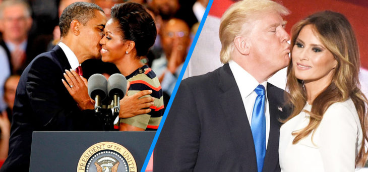 8 obama vs trump - El Amor de "Los Obama" VS "Los Trump" #SanValentin