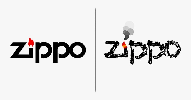 ZIPPO - Logos de algunas marcas, si reflejaran la esencia de sus productos