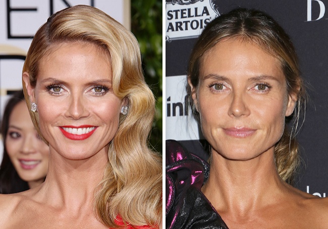 Heidi Klum - 10 Celebridades sin Maquillaje. MakeUp Free