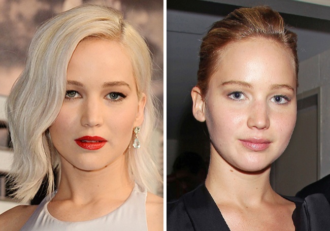 Jennifer Lawrence - 10 Celebridades sin Maquillaje. MakeUp Free