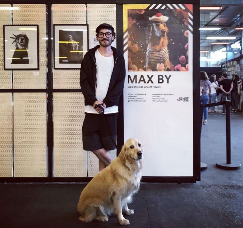 Vincen Flouret y max  1024x958 - MAXDONNA, el perro que es sensación por imitar a Madonna.
