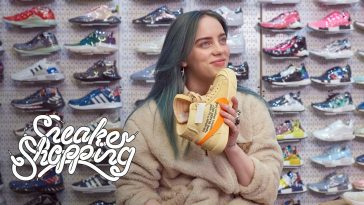 Billie Eilish sneaker shopping