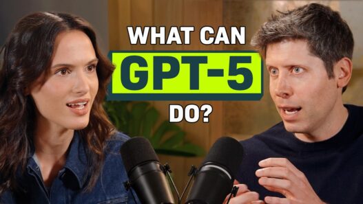 SAM ALTMAN CLEO ABRAM DALENEWS POST 1 527x297 - Sam Altman muestra GPT 5... Y lo que viene